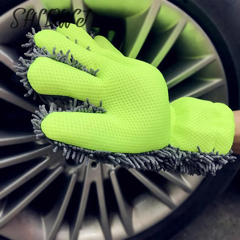 

1 Pcs Ultra-Luxury Microfiber Car Wash Gloves Car Cleaning Tool Home use Multi-function Cleaning Brush Detailing