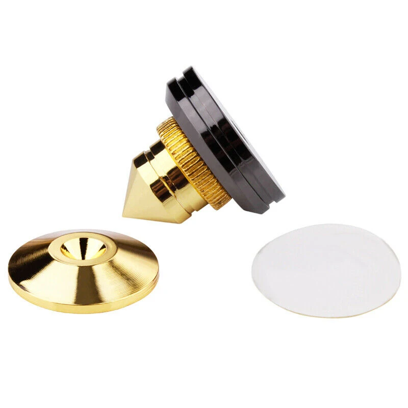 1/2/4/6PCS Speakers Stand Feet Foot Pad Pure Copper Gold Loudspeaker Box Spikes Cone Floor Foot Nail M28*26