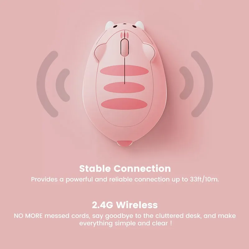 Akko Cat Theme Mouse 2.4GHz Wireless Mouse for PC Laptop Computer Plug and Play