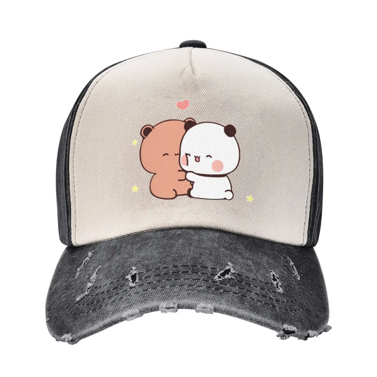 

DuDu Bear and BuBu Panda's Love Бейсболка Новая шапка зимние шапки для мужчин шапки по запросу Мужская одежда для гольфа Женская