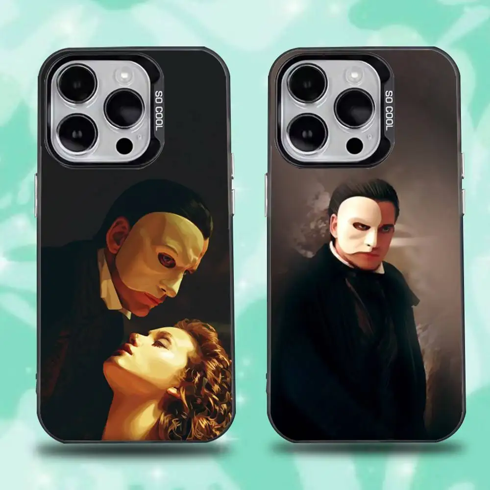 

Чехол для телефона «Призрак оперы» для iPhone 16,15,14,13,12,11,Mini,Pro,E,SE4,XS,MAX Black Candy Matte Cover