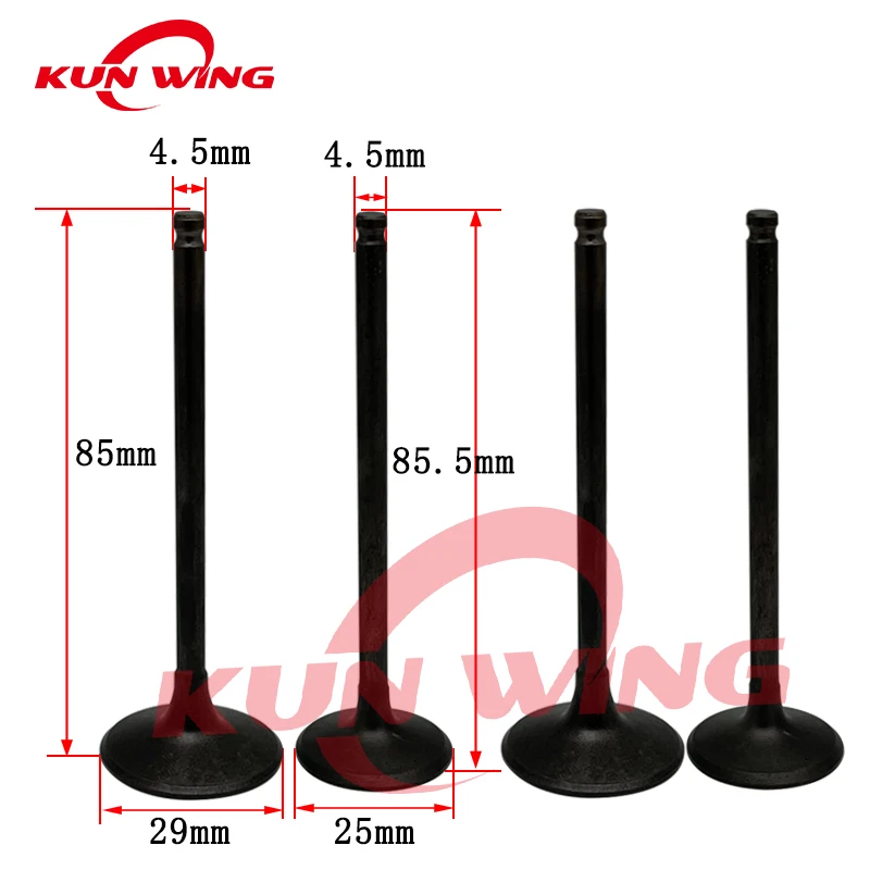 

2 Pair Intake Exhaust Valve Stem for KAWASAKI KLX250 KLX300 KLX 250 300 BR250 Z250SL BX250 NINJA 250SL YF300 Engines Valves