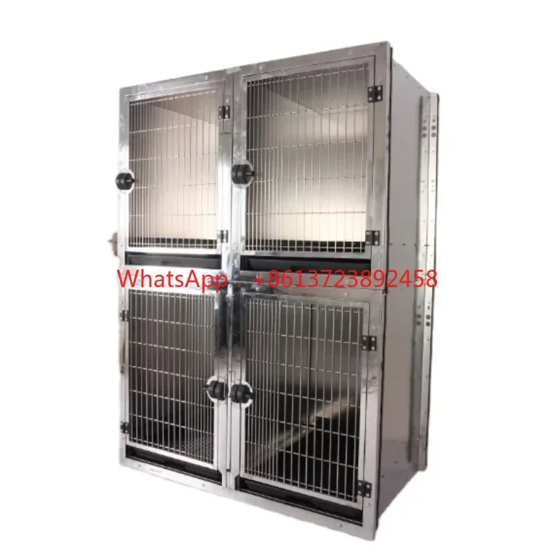 

wholesale luxury iron pet dog crate mental stackable cages modular large stainless steel kennel