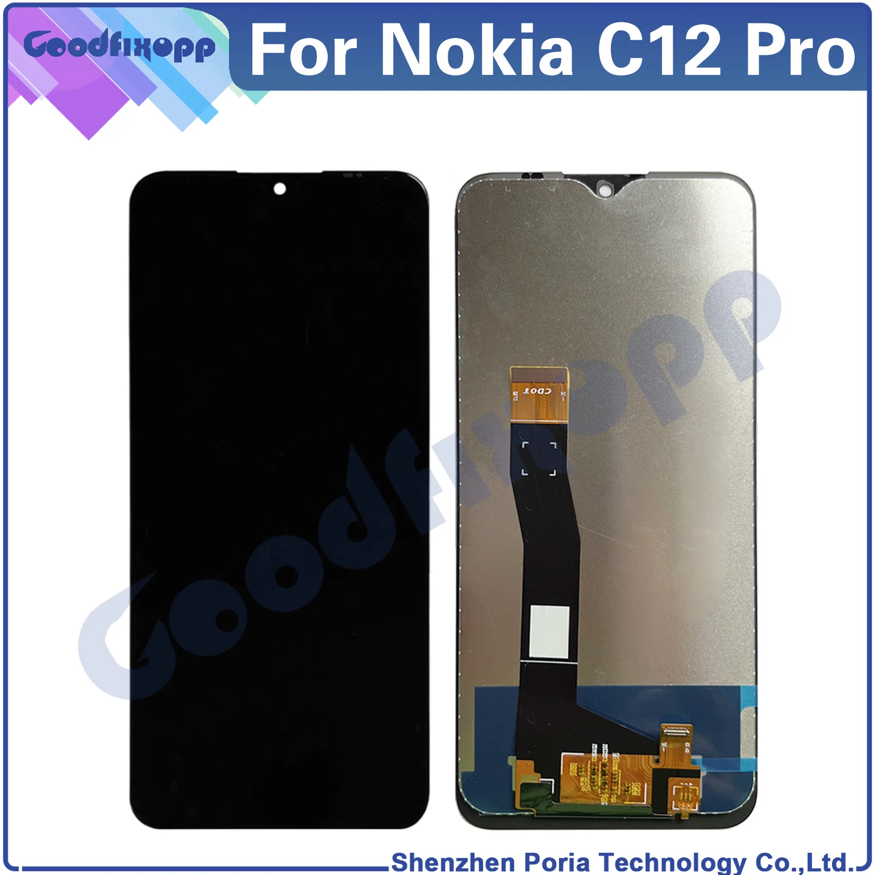 For Nokia C12 Pro LCD Display Touch Screen Digitizer Assembly Repair Parts Replacement