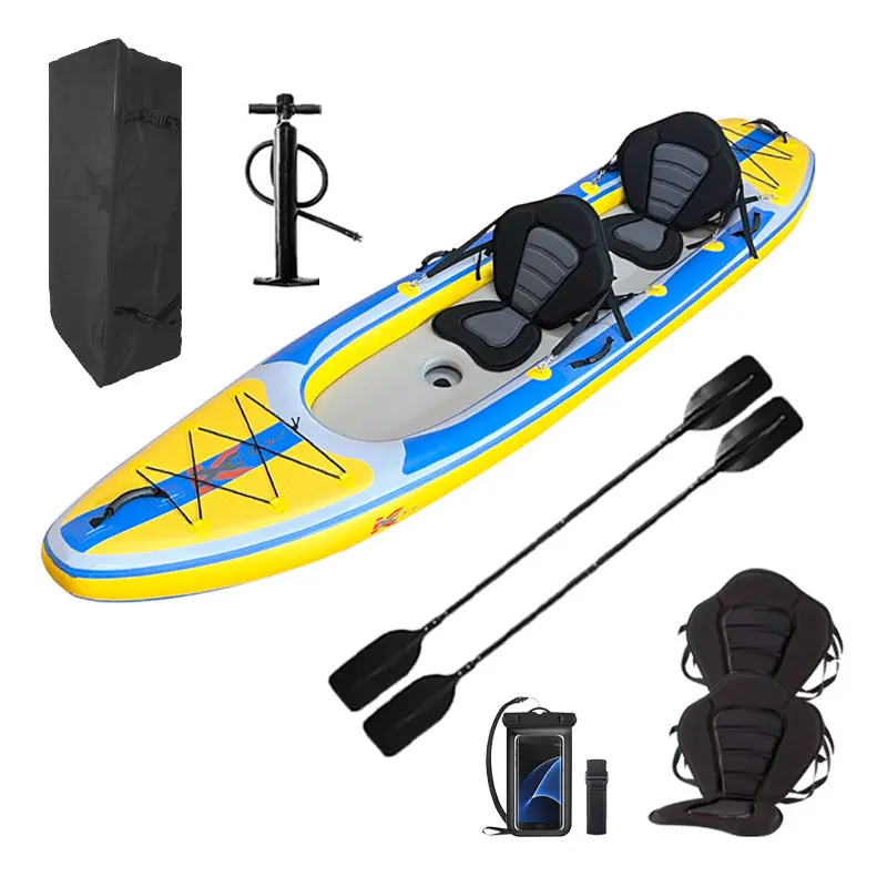 ZEBEC New Design PVC Inflatable fishing Kayaks 2 Person Wholesaler Manufacturer Of Inflated Rowing Boats