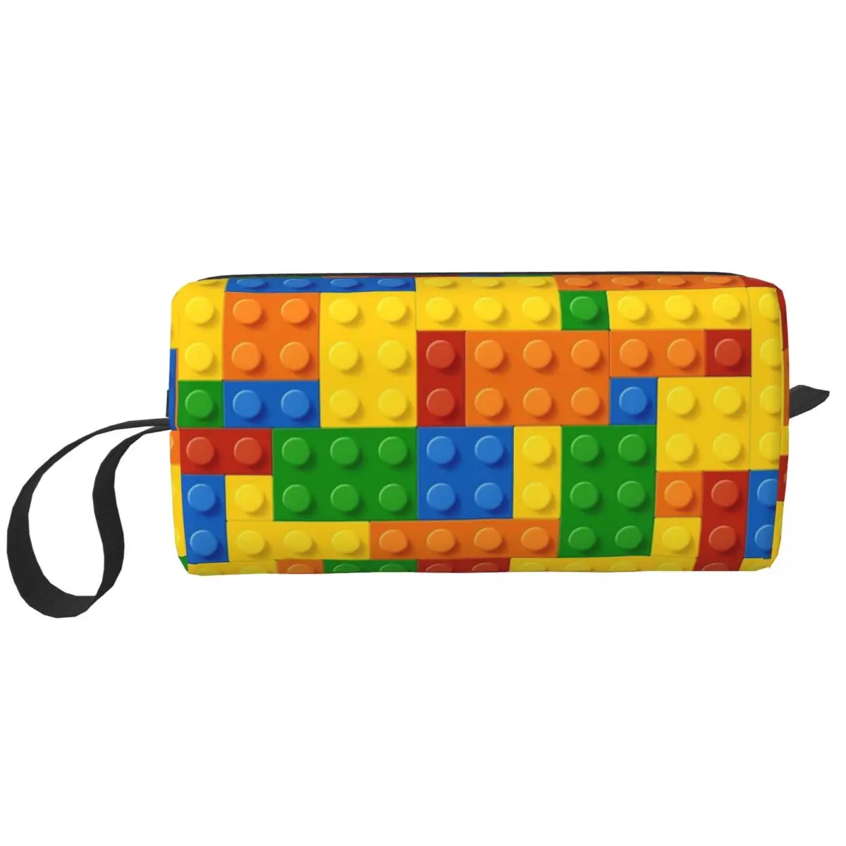 Building Blocks Construction Brick Makeup Bag Cosmetic Storage Dopp Kit Toiletry Cosmetic Bag Women Beauty Travel Pencil Case