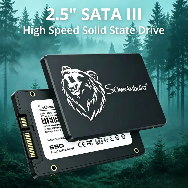 

2.5 Inch SATA3 Premium SomnAmbulist SSD Various Options Available Compatible With Mainstream Desktop & Notebook Computers