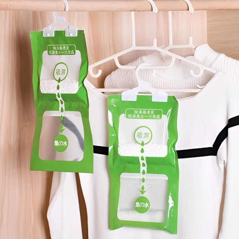 

2 шт./компл., подвесные сумки-осушители, мощный прочный поглощающий мешок, сушильный агент для шкафа, шкафа, осушитель против плесени