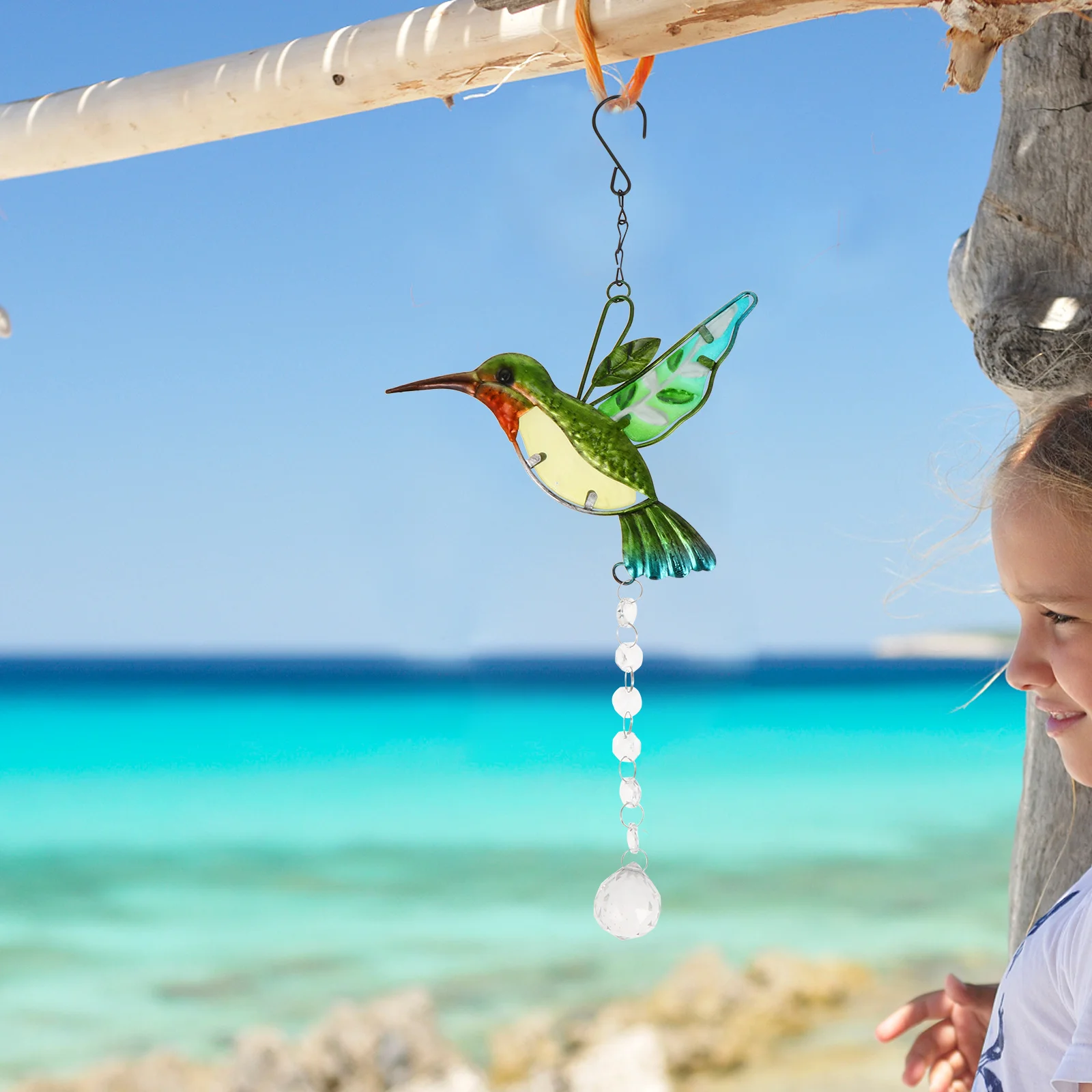 

Crystal Bird Sun Catcher Pendant Hanging Ornament Sparkling Reflection Home Decoration Wedding Party Accent