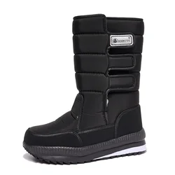 Men's Mid-calf Boots Outdoor Waterproof Men Snow Boot -40° Keep Warm Couples Boots Non-slip Platform Women Shoes Big Size 36-47