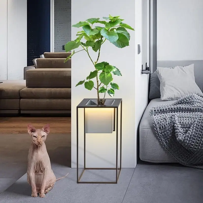 

Living room flower stand next to TV light luxury flower stand floor-to-ceiling indoor high-end high-end creative simple iron art