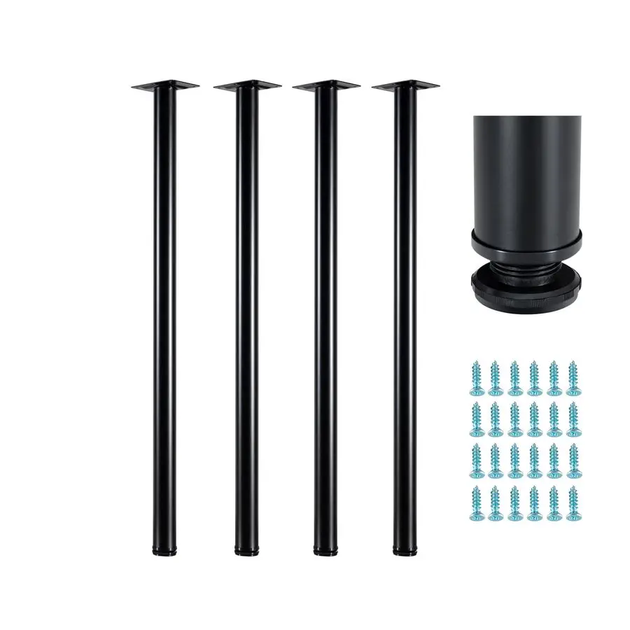 

40-дюймовые регулируемые металлические ножки для стола, подходят для мебели своими руками, компьютерных столов, обеденных столов, верстаков, журнальных столиков, комплект