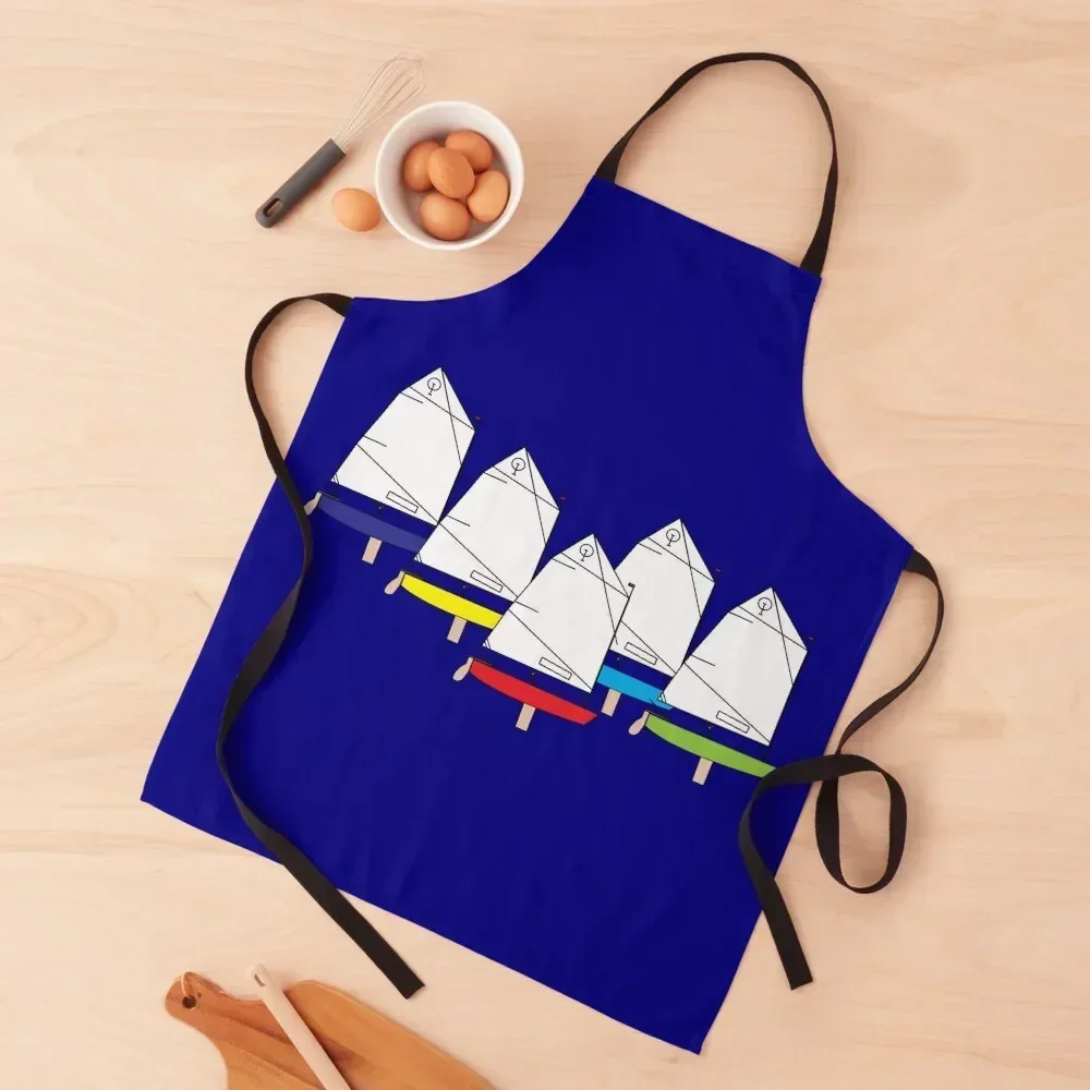 Optimist Sailing Dinghy Apron For Women Things For Kitchen women's kitchens household woman Apron