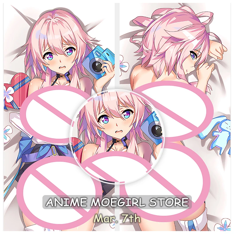 Honkai: Star Rail Mar. 7Th Dakimakura Anime Pillowcase Scaramouche Double-Sided Printed Throw Pillow Covers Custom Pillow Case