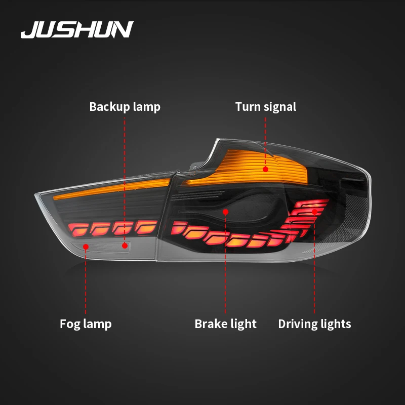 Car Taillight For BMW 3 Series GT Taillights F34 2013-2020 Upgrade Modified New DRL Dynamic Turn Signal LED Tail lights