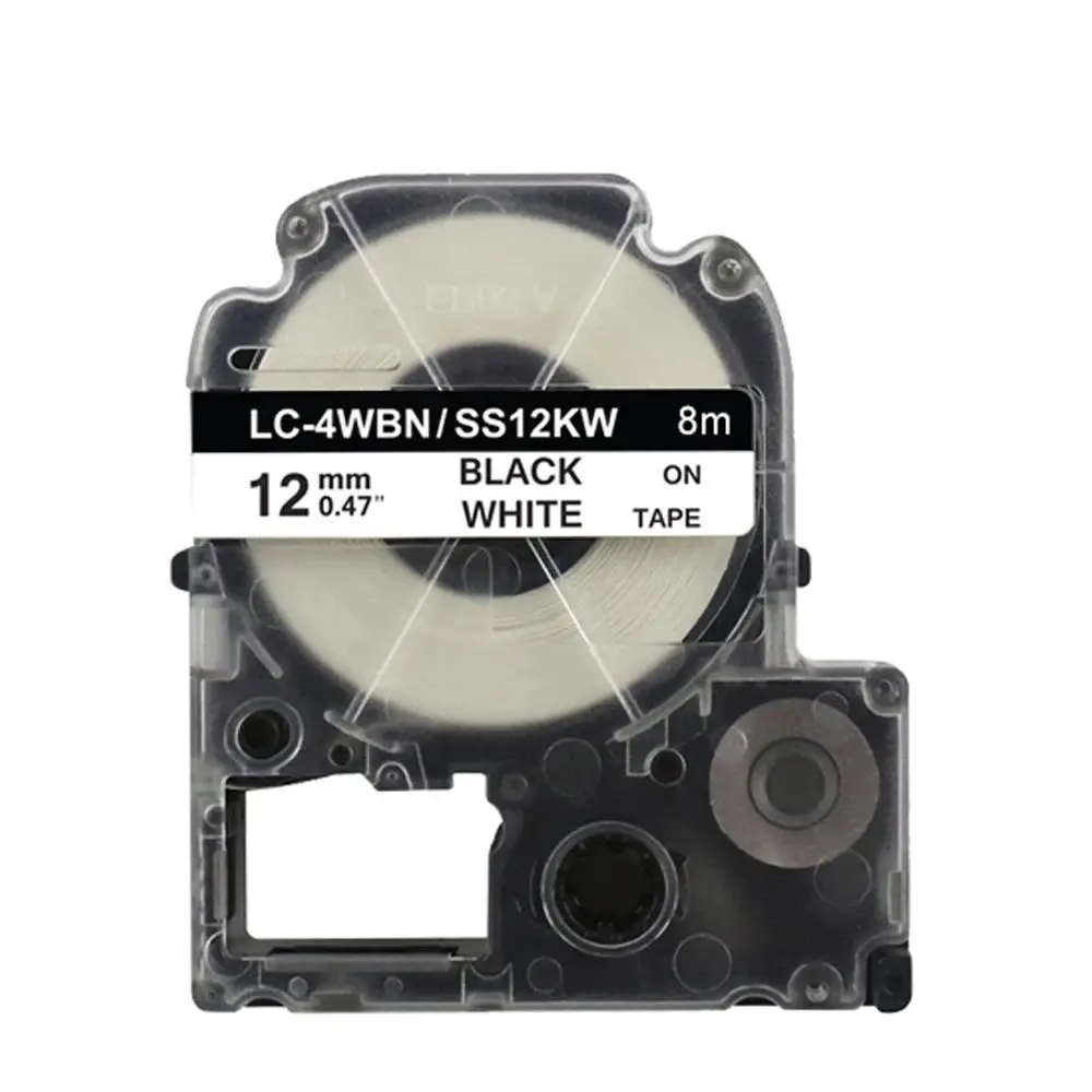 

Compatible Epson Label Tape SS12KW SC12YW SC12GW SC12BW SC12RW ST12KW SS9KW use for EPSON LW-300 LW-600P 700 LC-4WBN9 Printer