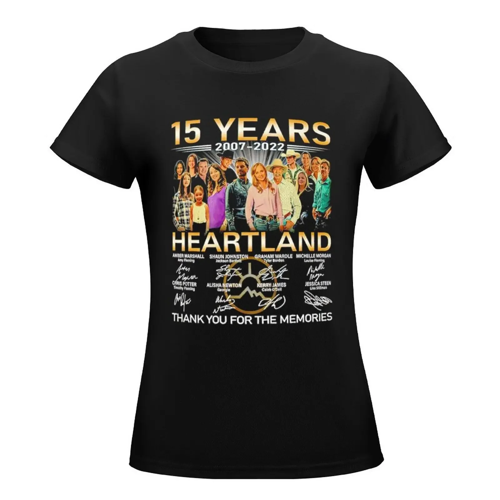 Heartland , Heartland 15 Years T-Shirt vintage clothes funny Blouse tshirts for Women