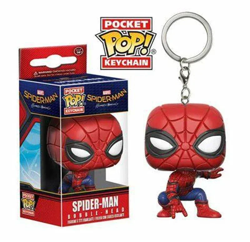 FUNKO POP Spider-Man the Spot Spider-GWEN GREEN GOBLIN ZOMBIE HUNTER SPIDEY Peter Parker Mysterio Schlüsselanhänger Vinylfigur Spielzeug