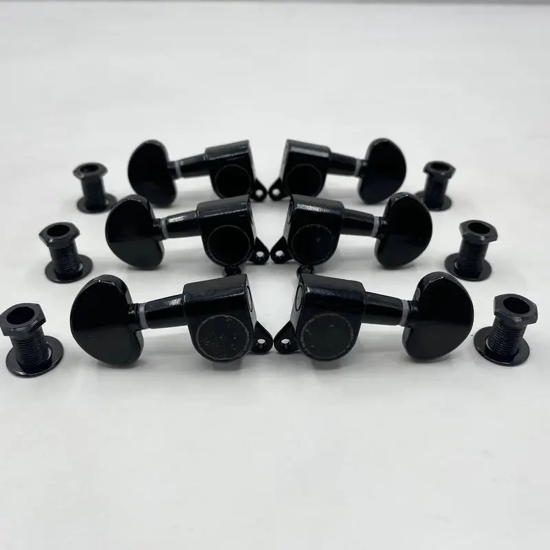 Totaly New Jinhoo Made 10 мм головки для электрогитары черный цвет L3R3 тюнер для акустической гитары ключи Totaly New Jinhoo Made 10 мм головки для электрогитары черный цвет L3R3 тюнер для акустической гитары ключи