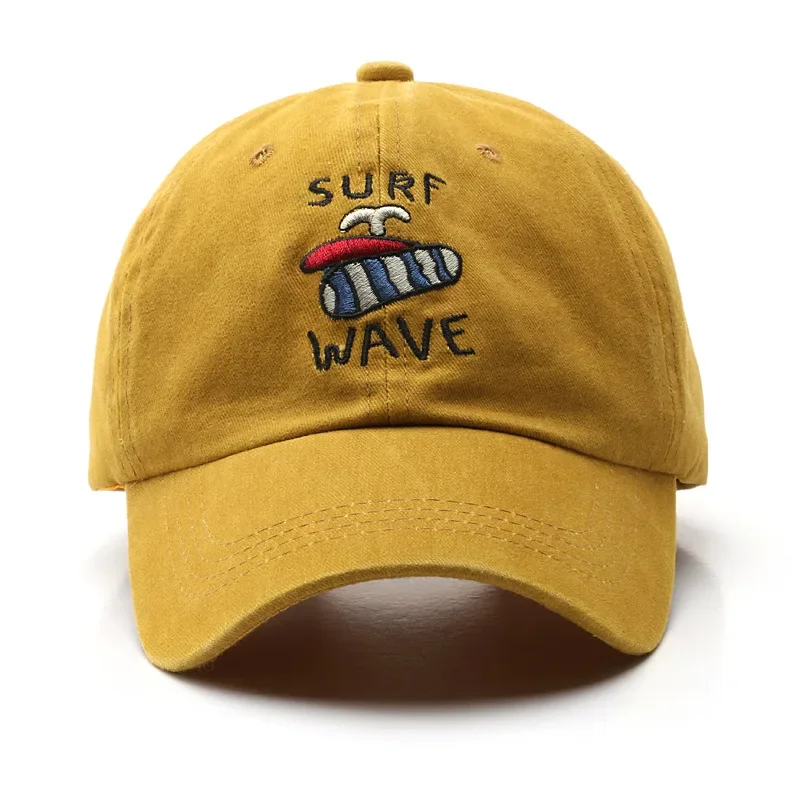 2023 New Summer Surf Wave Embroidery Baseball Cap Casquette Femme Snapback Hat Adjustable Outdoor Dad Hats for Men Women Gorras