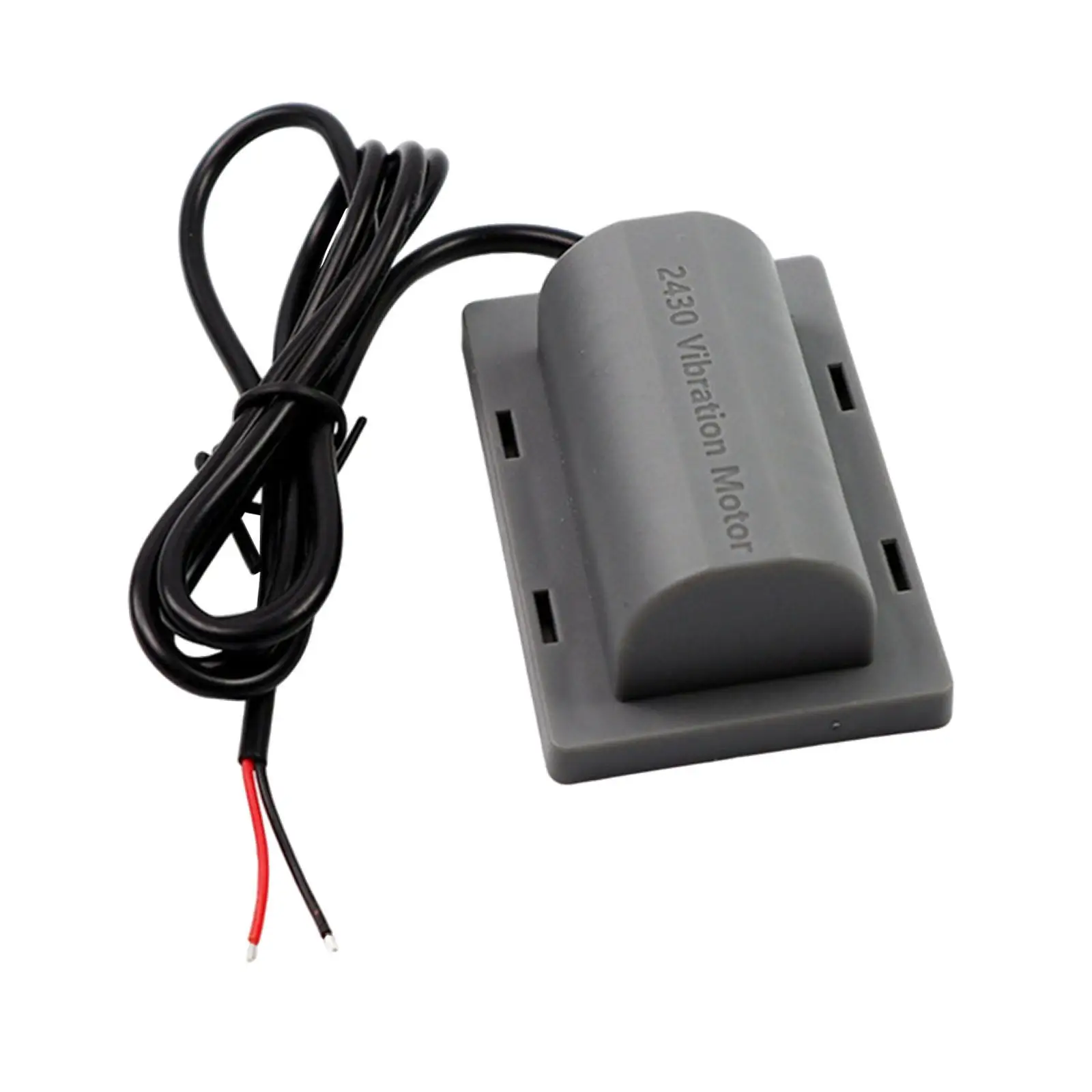 Motor de vibración DC 12V R2430 Vibrador eléctrico Base plana Impermeable Ligero Fácil instalación para cinturón de masaje Cojín Silla