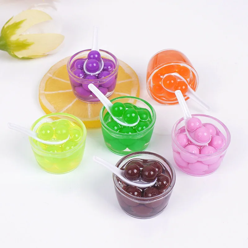 

Artificial Soup Bowl Mini Taro Cup Soup Taro Small Spoon Model Miniature Food Play Scale Keychain Decor Simulation Decoration