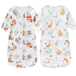 Spring Autumn Baby Sleeping Bags Cotton Newborn One-Piece Anti-Scare Sleeping Bag Cartoon Long Sleeve Baby Girl SleepSack 0-18M