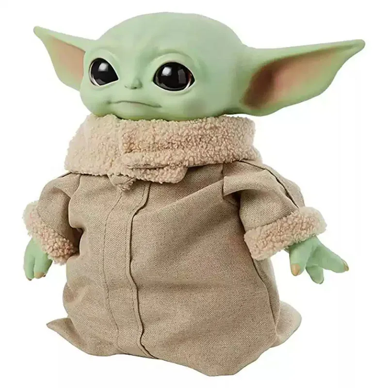 Auf Lager 28cm Star-Wars Mandalorian Meister Baby Yoda Actionfigur Niedliches Spielzeug Dekoration Charaktere Ornament Sammlerstück Geschenk