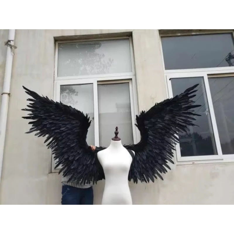 

New Nice Large Home Wall Decor Wings White Black Gold Fairy Wings For Window Display Photography Wedding Deco Props