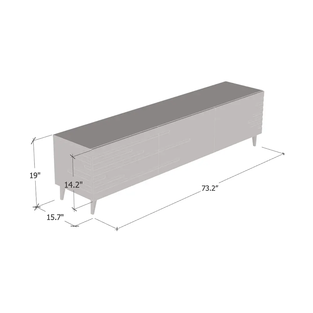 Matte TV Stand with Storage Drawers for Living Room, Supports 85