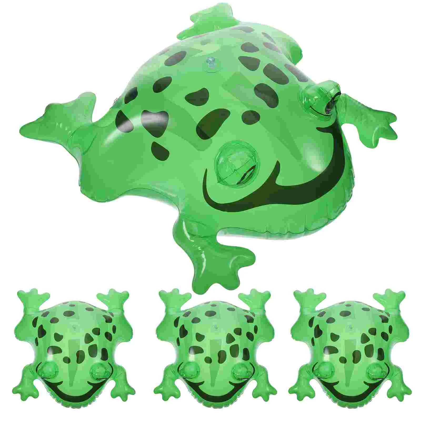 

4 Set Inflatable Frog Balloon Animals Plaything Frogs Toy Prop Cartoon Party Decor Bounce Pvc Pool