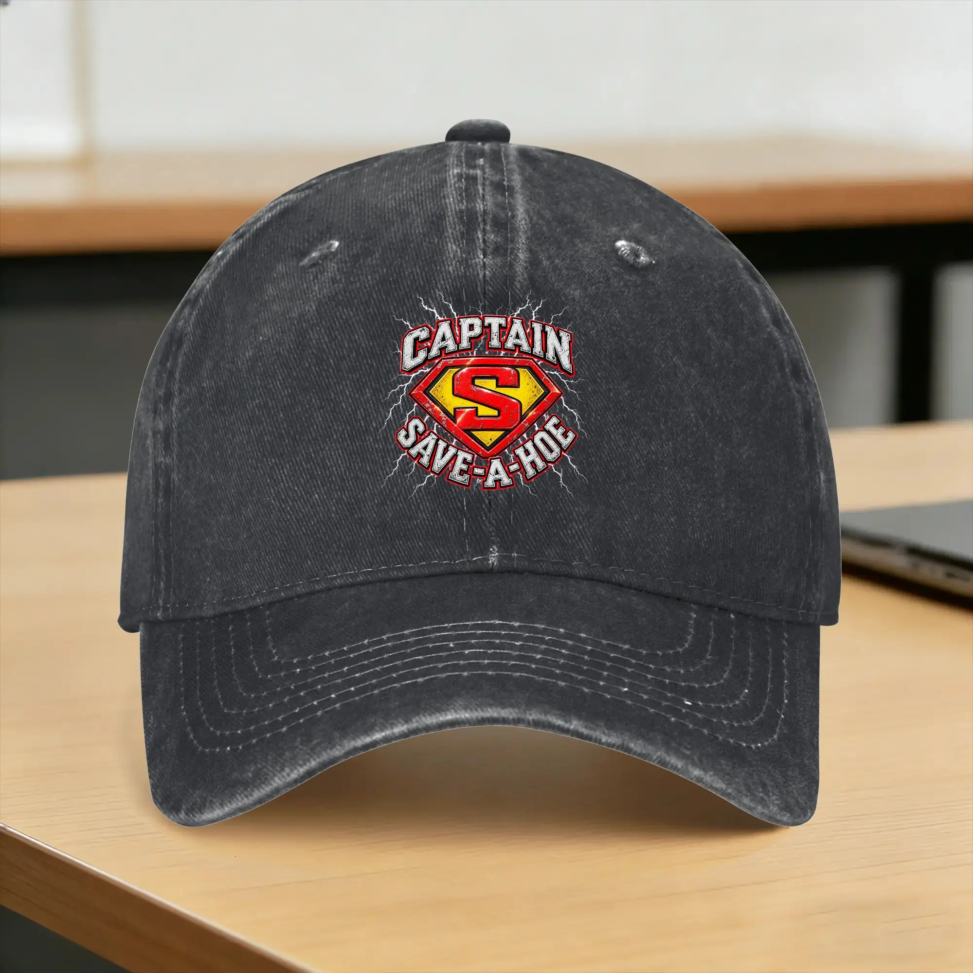 Captain Save A Hoe Funny Comic Sun Baseball Cap  Men Women Design Hip Hop Hats Summer Fashion Hunting Camping Snapback Cap