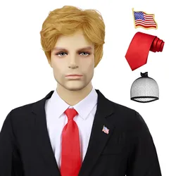 Synthetic Costume Funny Wigs for Men Adults Heat Resistantt Wigs for Daily Halloweeen Cosplay Costume Use