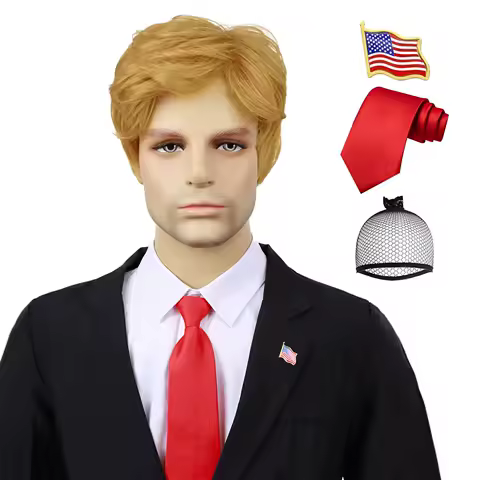 Synthetic Costume Funny Wigs for Men Adults Heat Resistantt Wigs for Daily Halloweeen Cosplay Costume Use