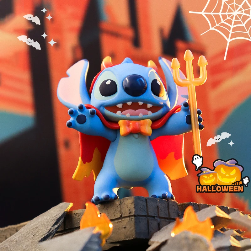 

Blind Box Halloween Stitch's Bizarre Diary Series Handmade Desktop Ornament Collection Holiday Gifts Best Friends Friendship