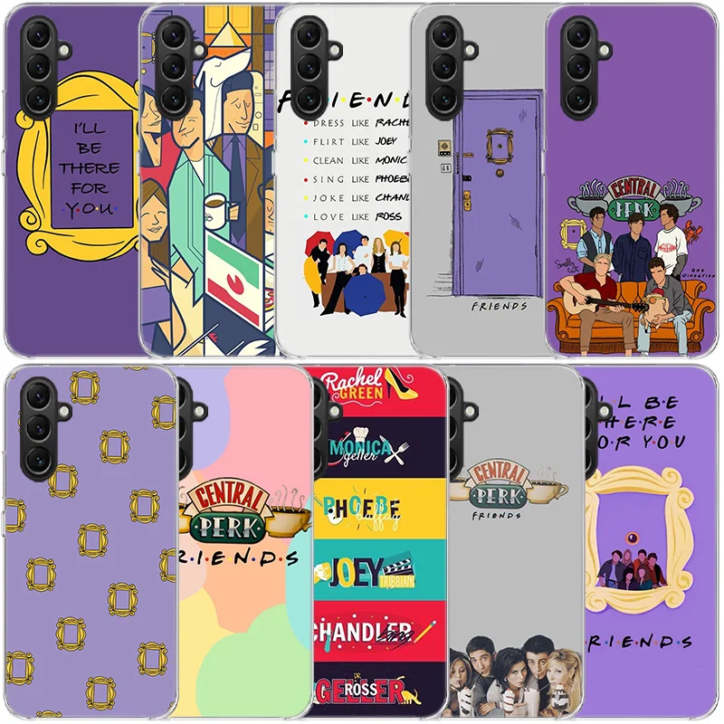 Friends TV Show Purple Door Phone For Samsung S25 Ultra S24 FE A55 A35 A25 A15 A05S A04S A14 A24 A34 A54 A03S A13 A23 A33 A53 A7