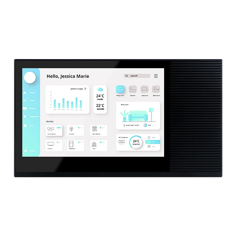 Portworld YC-SM10PM customized 10IPS screen Android home control panel flush mount