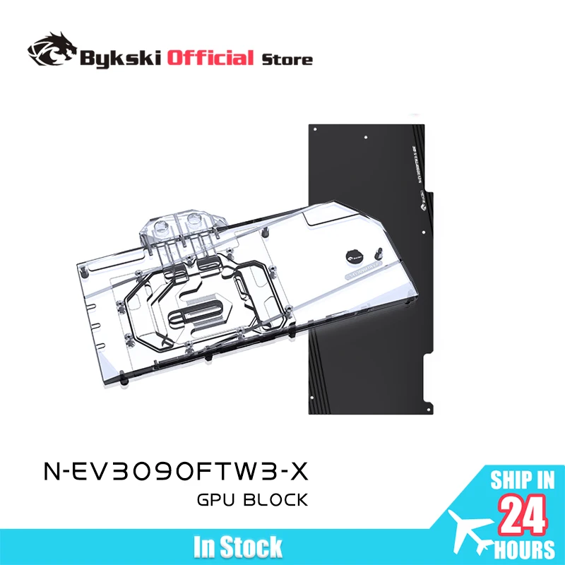 Bykski Water Block Use for EVGA RTX3080 / RTX 3090 FTW3 ULTRA GAMIN GPU Card /Full Cover Copper Radiator In Stock N-EV3090FTW3-X