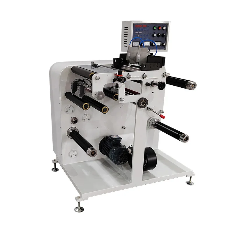 

AB axis pneumatic round knife slitting machine, self-adhesive label slitting machine pvc self-adhesive label trademark