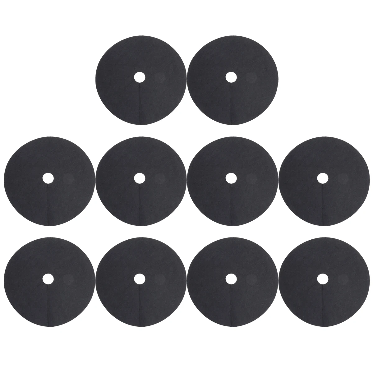 

10pcs Weeding Cloth Non-Woven Gardening Biodegradable Control Fabric Ground Cover Agriculture Orchard Weeding Cloth (Black,