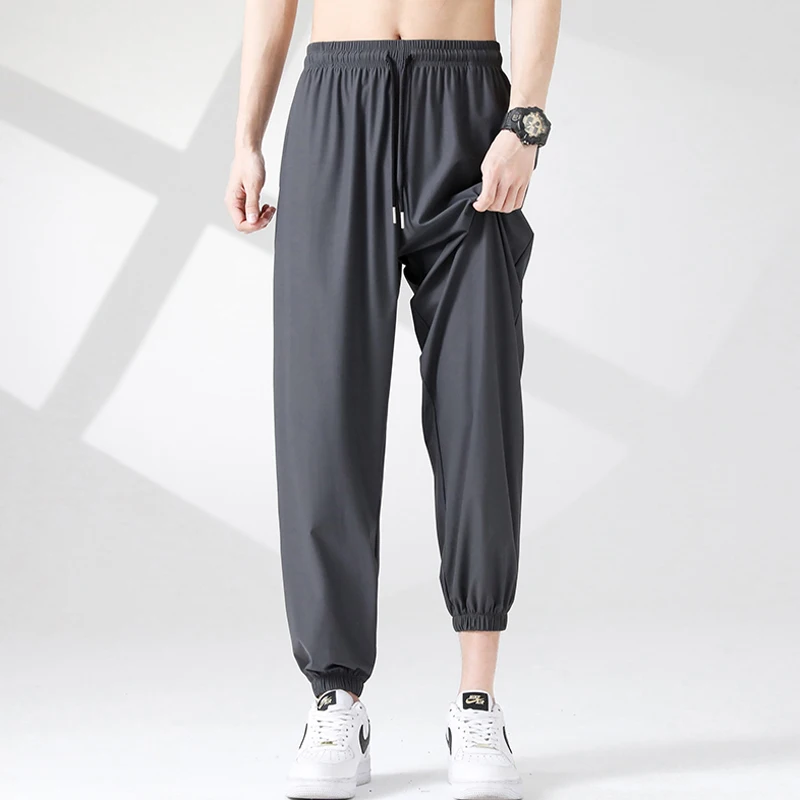 

2024 Teenage Appear Slim and Loose Fitting Casual and Versatile Sportswear Pants Straight Leg Trendy Casual Trousers W09