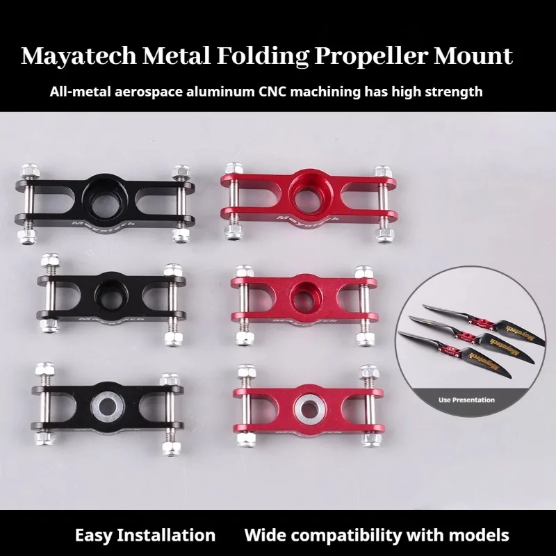 

Mayatech Propeller Hub RC Plane Part Remote Control Airplane 5MM/6MM/8MM Shaft Metal Foldable Mute Essential Toys for Hobbyists