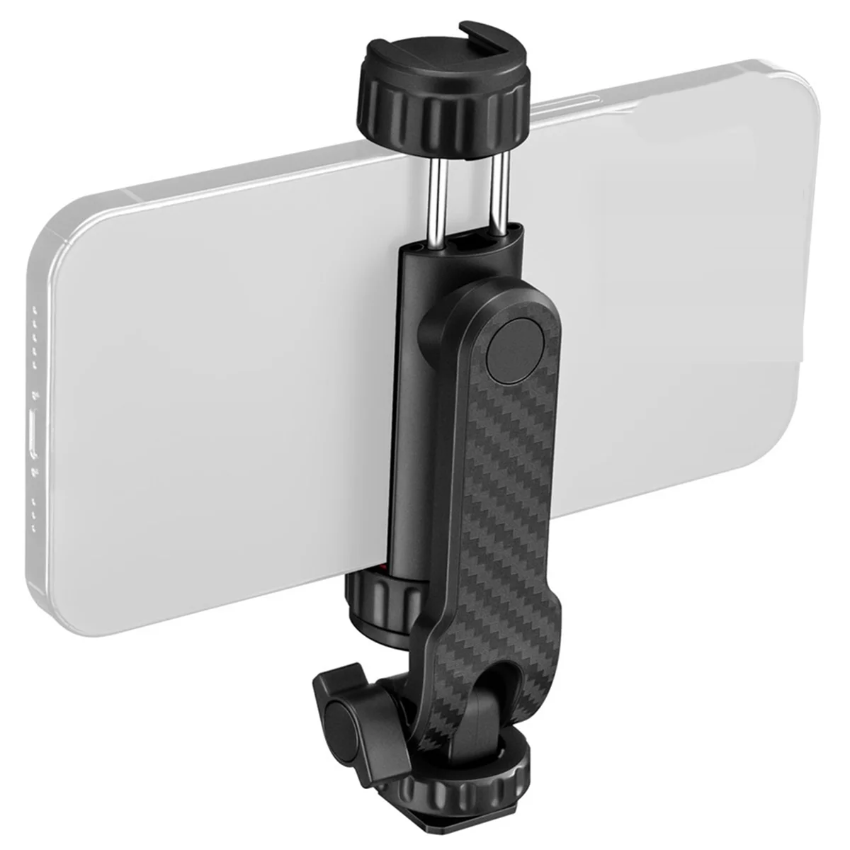 Camera Hot Shoe 360 Rotatable Phone Mount Holder Tripod W Cold Shoe for Mic Light Phone Clip for IPhone 15 14 13 Android Rich