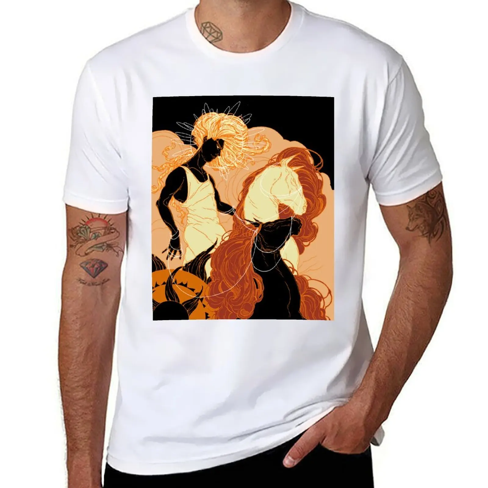 

Helios and Team T-Shirt man t shirts cotton anime t shirts oversize T-Shirt