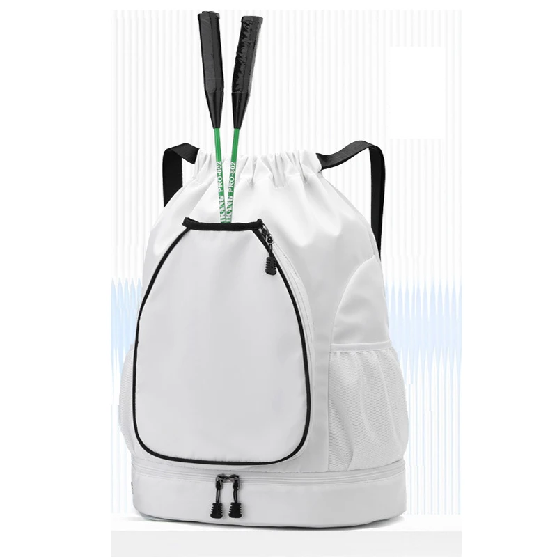 

High Quality Badminton Racquet Backpack Shoe Compartment Badminton Racket Storage Bag Women Drawstring Outdoor Gym Sports Bags