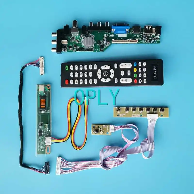 

For LTN154P1 LTN154P2 LTN154P3 3663 DVB Digital Driver Board 15.4" LVDS-30Pin 1680*1050 USB HDMI-Compatible VGA AV RF Kit 1-CCFL