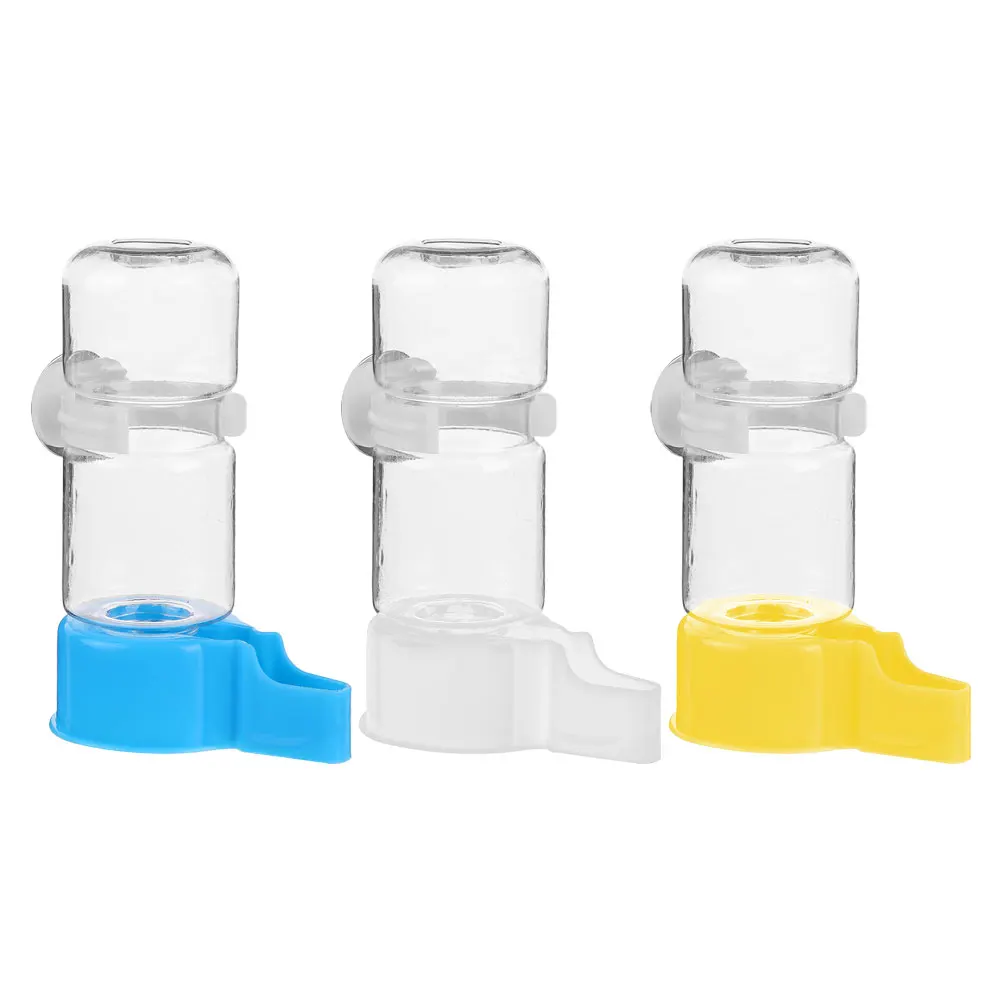 

3Pcs Bird Automatic Waterer Feeder Large Capacity Cage Supplies Parakeet Drinking Fountain Food Grade Safe Continuous