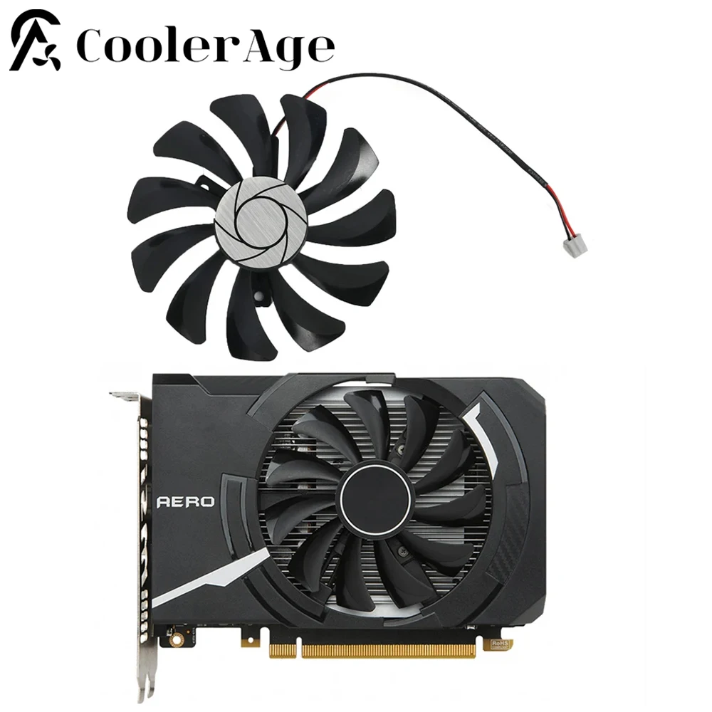 

85MM HA9010H12F-Z GTX1650 2Pin Video Card Fan For MSI GeForce GTX 1650 AERO ITX 4G OC Graphics Card Replacement Cooling Fan