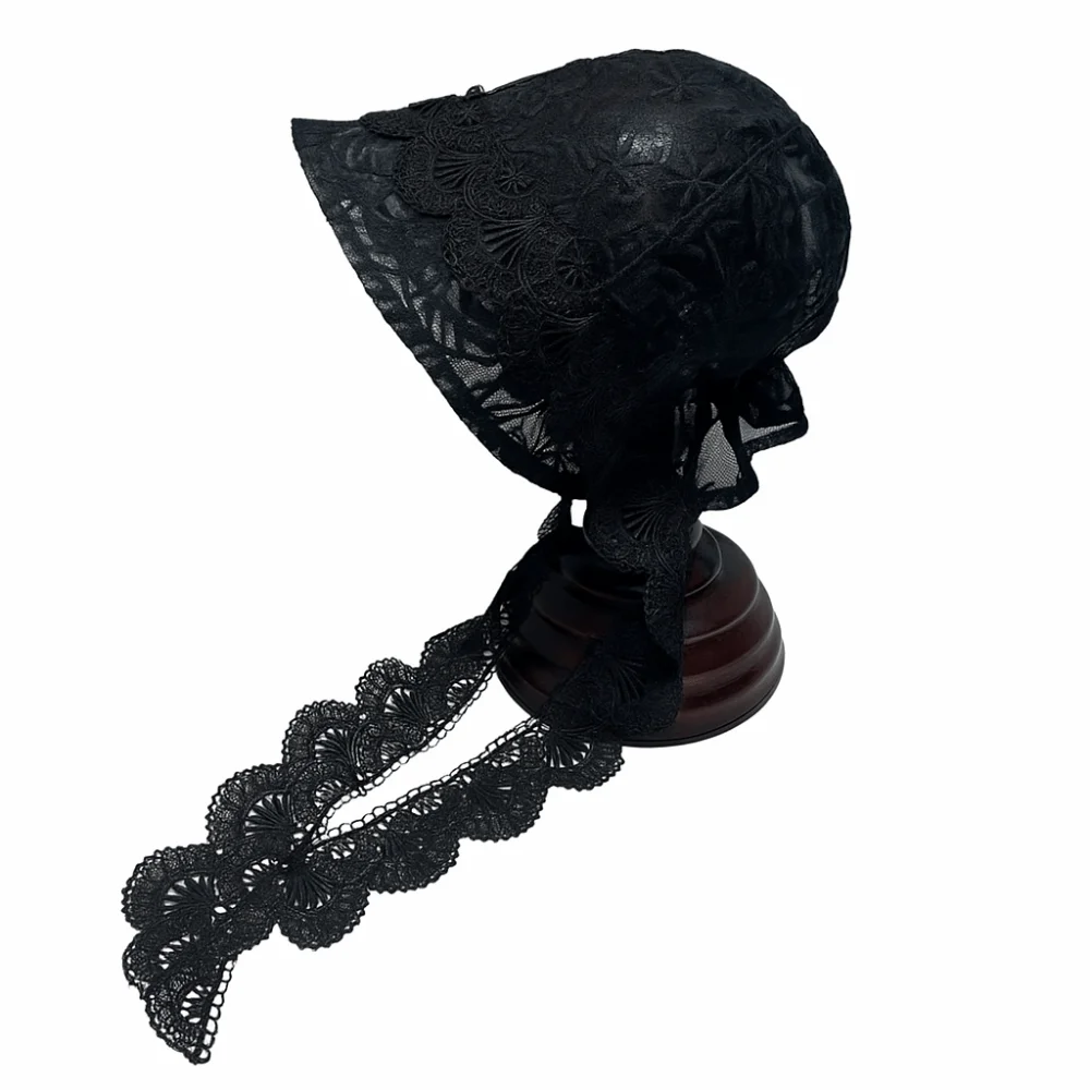 

Versatile Lace Streamer Headscarf Hat Thin Breathable Sun Bucket Hat Korean Style Jacquard Strap Sun Hat Spring Summer for Women