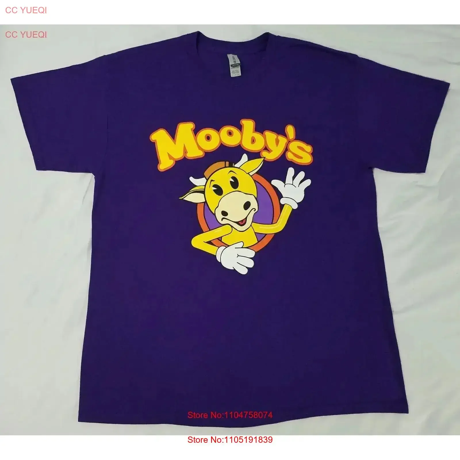 

Mooby's Clerks Fast Food RestauranT T Shirt size LARGE L Kevin Smith movie vintage Washed Top For Everyday Wear Slightly